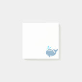 Cute Chubby Cartoon Whale Post-it® Notes (Voorkant)