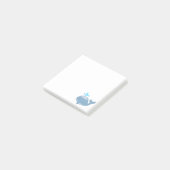 Cute Chubby Cartoon Whale Post-it® Notes (Schuin)