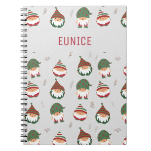 Cute Chubby-kerst - Elves Pattern Notitieboek