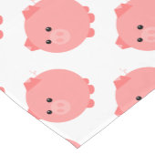 Cute Chubby Pig Table Runner Korte Tafelloper (Hoek)