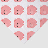 Cute Chubby Pig-weefselpapier Tissuepapier (Detail)