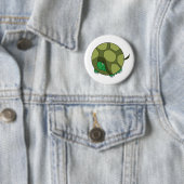 Cute Chubby Turtle Ronde Button 5,7 Cm (In situ)