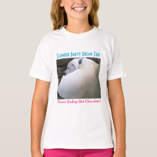 Cute Chubby White Slaping Puppy Dog Slumble Party T-shirt