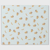 Cute Churros Wrapping Paper Cadeaupapier (Vlak)