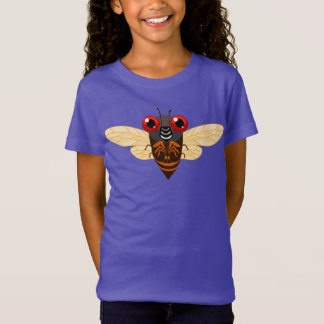 Cute Cicada Cartoon T-Shirt (Meisjes)