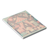 Cute Circus Animals Gepersonaliseerd Notitieblok (Schuin)