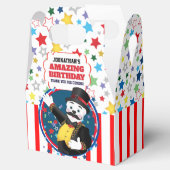 Cute Circus Ringmaster Cartoon Polar Beer Bedankdoosjes (Geopend)