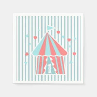 Cute Circus Tent First Birthday