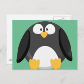 Cute cirkelpinguïn briefkaart (Voorkant / Achterkant)
