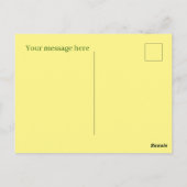 Cute citron ajouter le message fruit Carte postale (Dos)