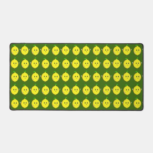 Cute citron Animes sur le Mat de bureau vert (Recto)