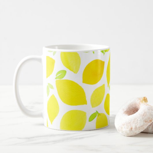 Cute citrons thé restaurant café mug (Avec donut)