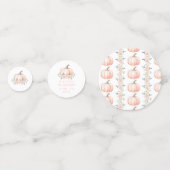 Cute Citrouille Baby Girl Douche Table Confetti (Devant)