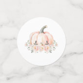 Cute Citrouille Baby Girl Douche Table Confetti (Petit recto)