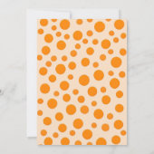 Cute citrouille Boo Halloween bash Invitation (Dos)