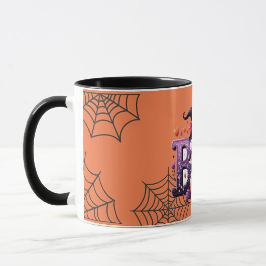 Cute Citrouille Boo Halloween Mug (Gauche)