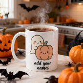 Cute Citrouille fantôme Halloween Mug Personnalisé