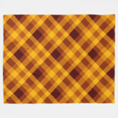 Cute Citrouille Orange Plaid Grosse couverture en  (Devant (Horizontal))