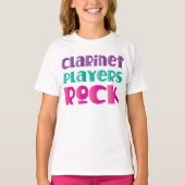 Cute Clarinet Players Rock Music Gift T-shirt (Voorkant)