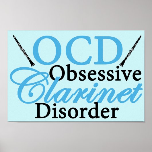 Cute Clarinet Poster (Voorkant)