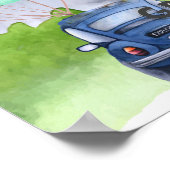 Cute class van 2022-drive door Afstuderen parade Poster (Hoek)