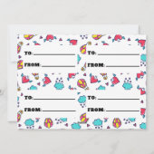 Cute classe Valentine's Day Carte photo sur mesure (Dos)