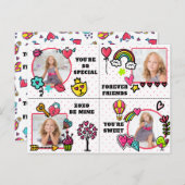 Cute classe Valentine's Day Carte photo sur mesure (Devant / Derrière)