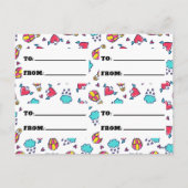 Cute classe Valentine's Day Carte photo sur mesure (Dos)