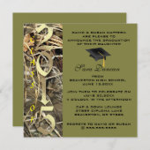 Cute Classic Camo Elegant 2015 Invitations de dipl (Devant / Derrière)
