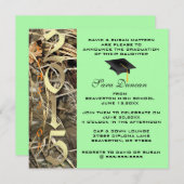 Cute Classic Camo Elegant 2015 Invitations de dipl (Devant / Derrière)