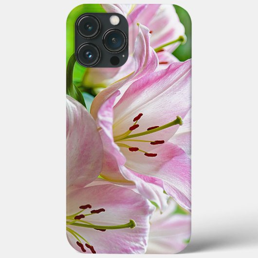 Cute Classic  Pastel Pink White Flowers Case-Mate iPhone Case (Achterkant)