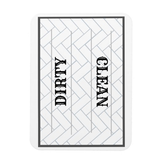 Cute Clean Dirty Farmhouse Kitchen Magneet (Verticaal)