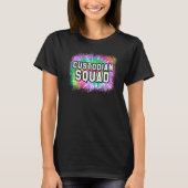 Cute Cleaning Personeel Custodian Squad waardeert T-shirt (Voorkant)