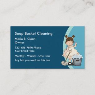 Cute Cleaning Service Visitekaartje