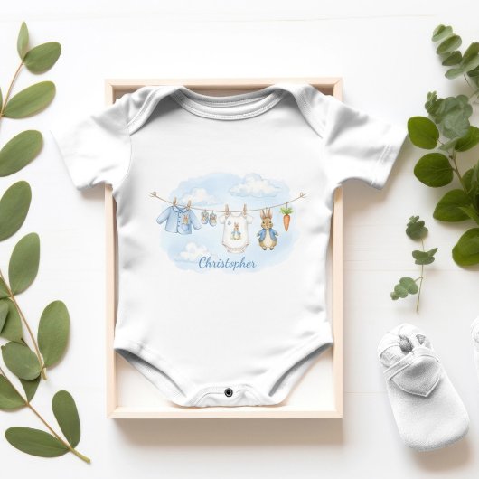 Cute Clothesline Peter the Rabbit  Romper