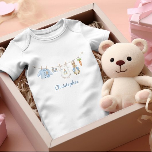 Cute Clothesline Peter the Rabbit  Romper