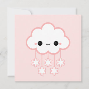 Cute Cloud Birthday Kaart