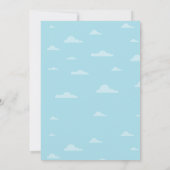 Cute Cloud en Rainbow Baby Shower Kaart (Achterkant)
