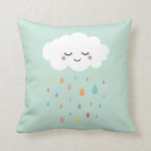 Cute Cloud Regenboog Worpkussen Baby Slaapkamer De Kussen