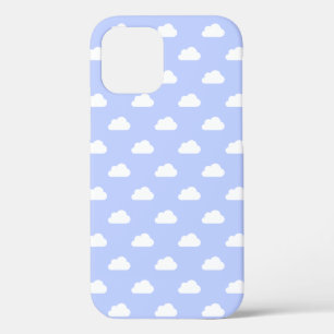 Cute Clouds White op blauw iPhone 12 Pro Hoesje