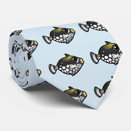 Cute Clown Triggerfish Stropdas (Opgerold)