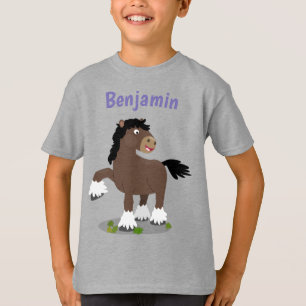 Cute Clydesdale cartoon T-shirt