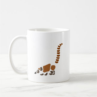 Cute Coati Mundi Abstracte Art Koffiemok