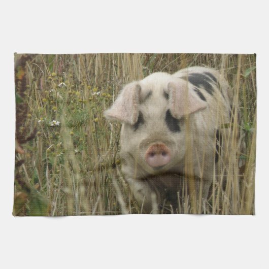 Cute Cochon Serviette de cuisine (Horizontal)