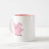 Cute Cochon Smile Café Mug (Devant gauche)