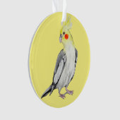 Cute Cockatiel Aquarelle Parrot. (devant)