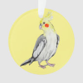 Cute Cockatiel Aquarelle Parrot. (devant)