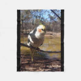 Cute Cockatiel Fleece Blanket