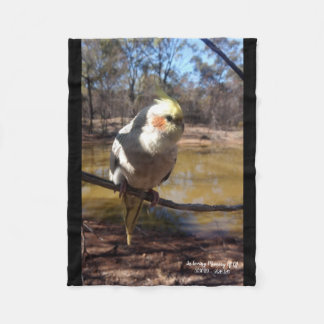 Cute Cockatiel Fleece Blanket Deken