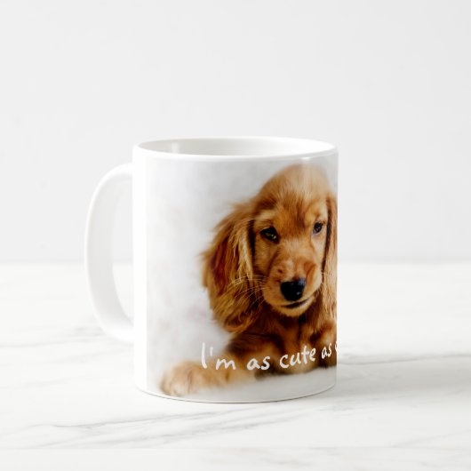 Cute Cocker Spaniel Dog Mok/Cup Koffiemok (Voorkant links)